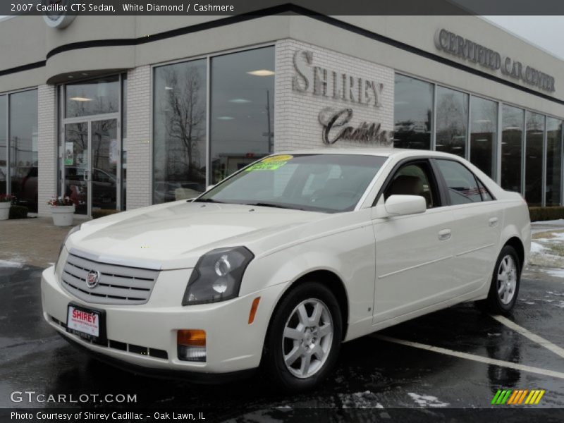 White Diamond / Cashmere 2007 Cadillac CTS Sedan