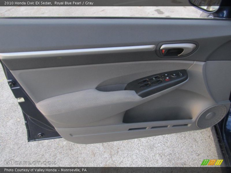 Royal Blue Pearl / Gray 2010 Honda Civic EX Sedan