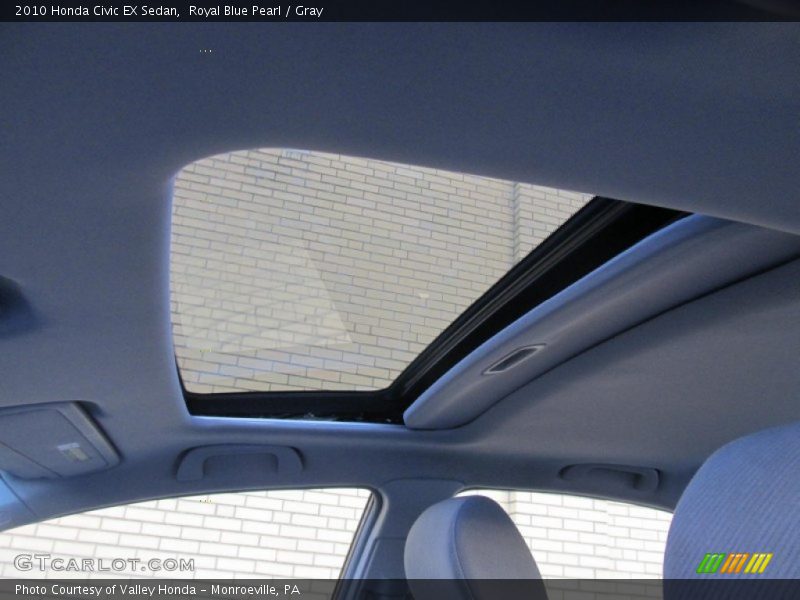 Royal Blue Pearl / Gray 2010 Honda Civic EX Sedan