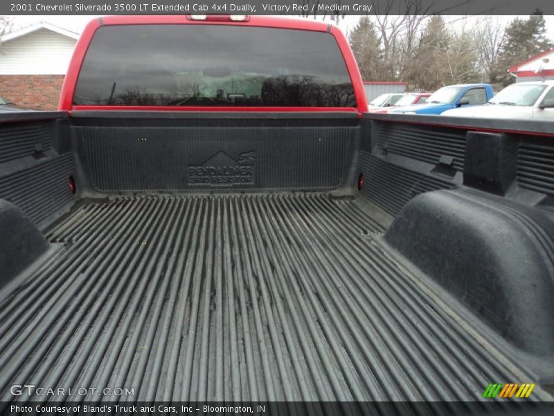 Victory Red / Medium Gray 2001 Chevrolet Silverado 3500 LT Extended Cab 4x4 Dually