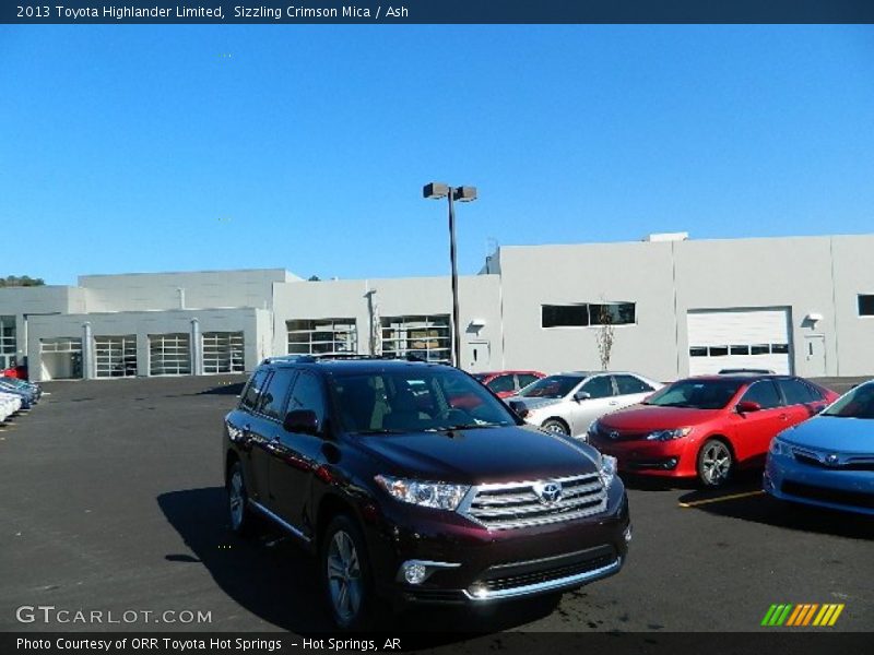 Sizzling Crimson Mica / Ash 2013 Toyota Highlander Limited