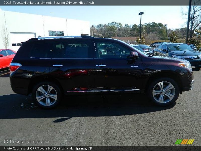 Sizzling Crimson Mica / Ash 2013 Toyota Highlander Limited