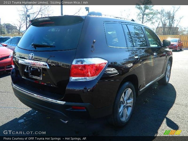 Sizzling Crimson Mica / Ash 2013 Toyota Highlander Limited