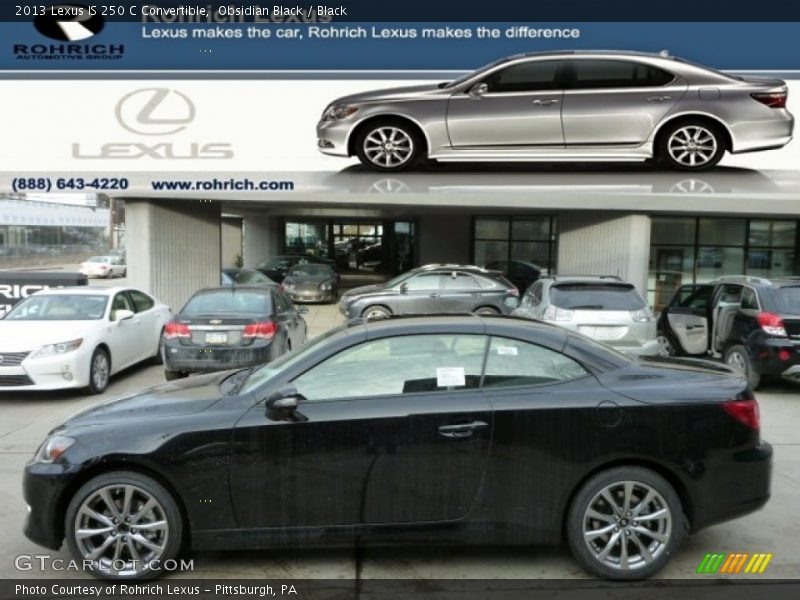 Obsidian Black / Black 2013 Lexus IS 250 C Convertible