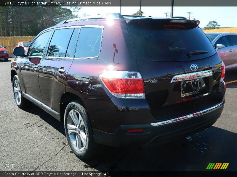 Sizzling Crimson Mica / Ash 2013 Toyota Highlander Limited