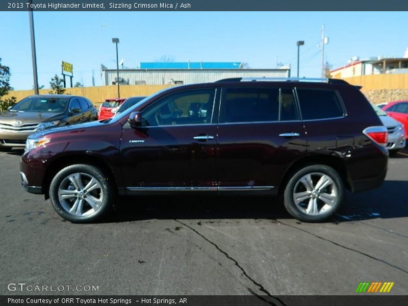 Sizzling Crimson Mica / Ash 2013 Toyota Highlander Limited