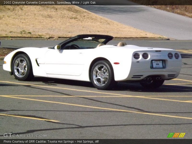 Speedway White / Light Oak 2002 Chevrolet Corvette Convertible
