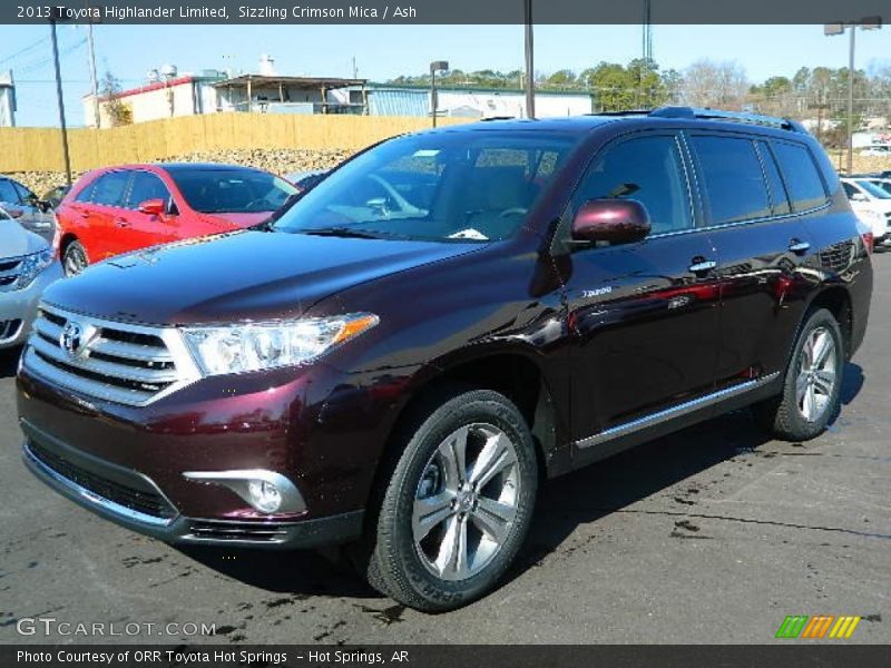 Sizzling Crimson Mica / Ash 2013 Toyota Highlander Limited