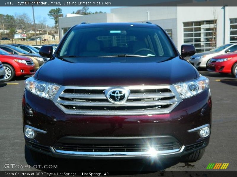 Sizzling Crimson Mica / Ash 2013 Toyota Highlander Limited
