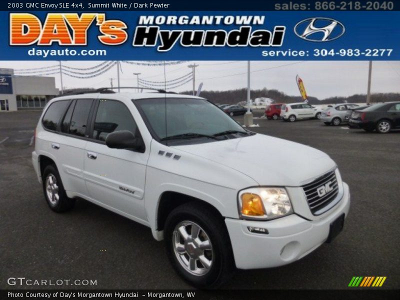 Summit White / Dark Pewter 2003 GMC Envoy SLE 4x4