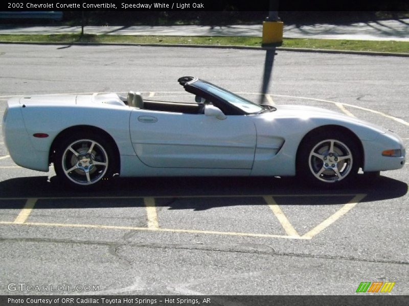 Speedway White / Light Oak 2002 Chevrolet Corvette Convertible