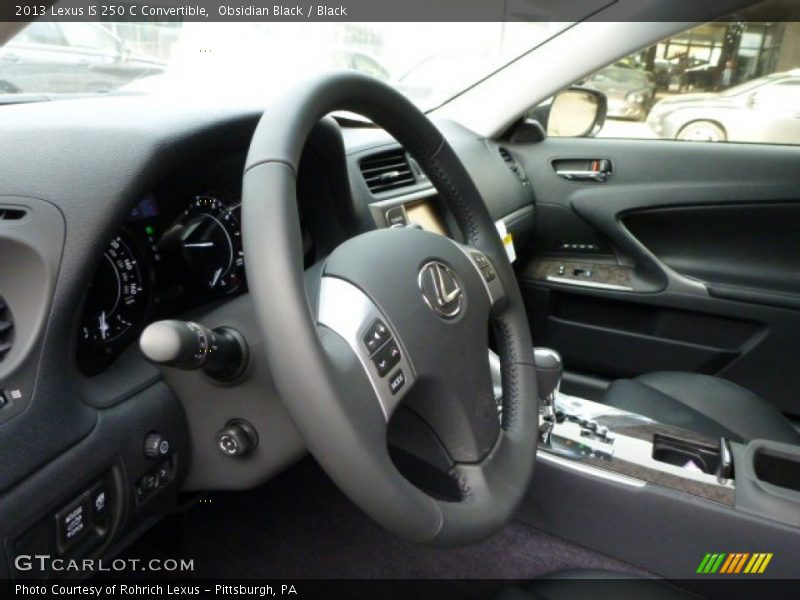 Obsidian Black / Black 2013 Lexus IS 250 C Convertible