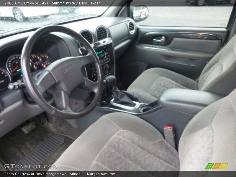 Summit White / Dark Pewter 2003 GMC Envoy SLE 4x4