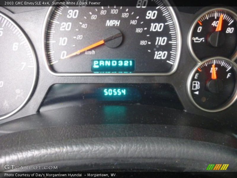 Summit White / Dark Pewter 2003 GMC Envoy SLE 4x4