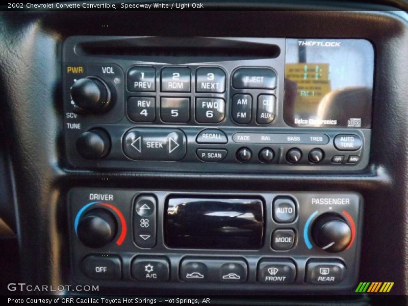 Controls of 2002 Corvette Convertible