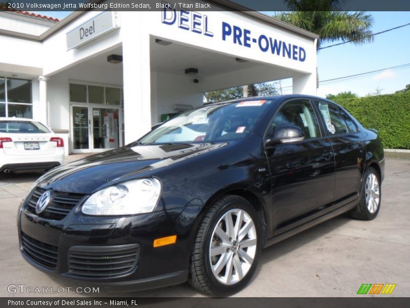 Black / Titan Black 2010 Volkswagen Jetta Wolfsburg Edition Sedan
