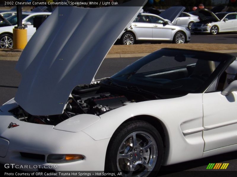 Speedway White / Light Oak 2002 Chevrolet Corvette Convertible