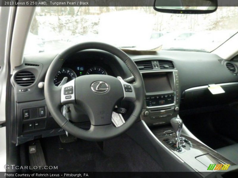 Tungsten Pearl / Black 2013 Lexus IS 250 AWD