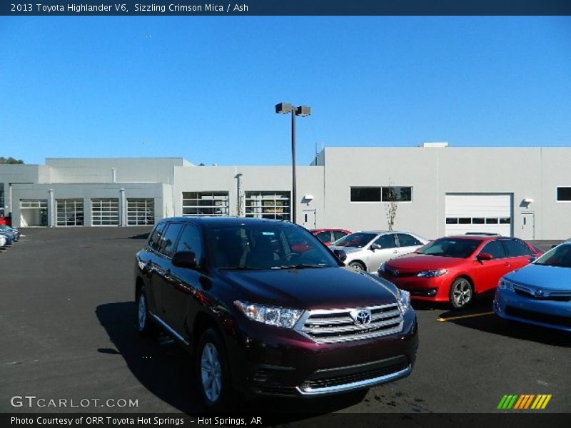 Sizzling Crimson Mica / Ash 2013 Toyota Highlander V6