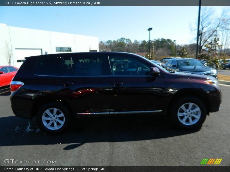 Sizzling Crimson Mica / Ash 2013 Toyota Highlander V6