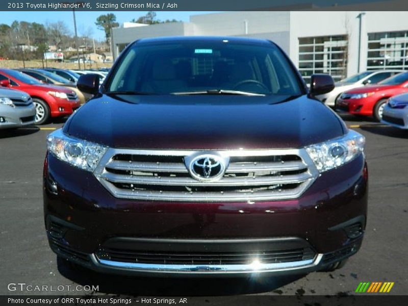 Sizzling Crimson Mica / Ash 2013 Toyota Highlander V6