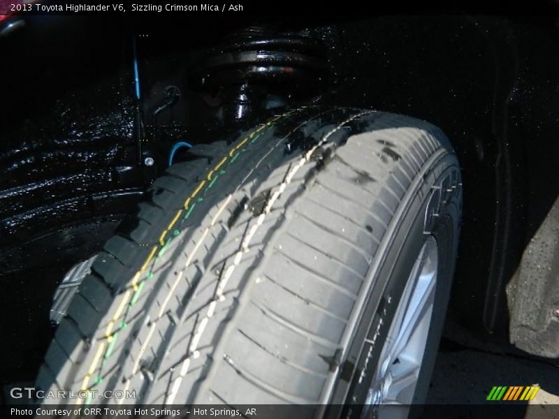 Sizzling Crimson Mica / Ash 2013 Toyota Highlander V6