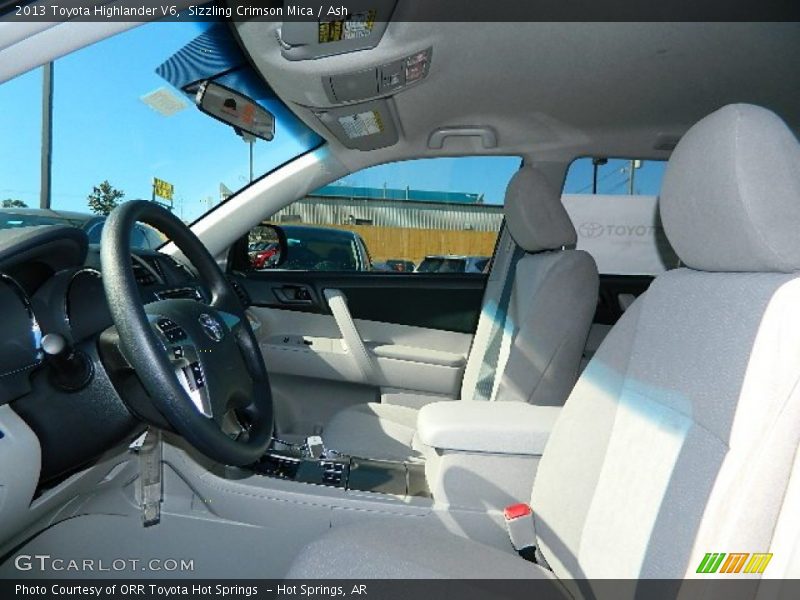 Sizzling Crimson Mica / Ash 2013 Toyota Highlander V6