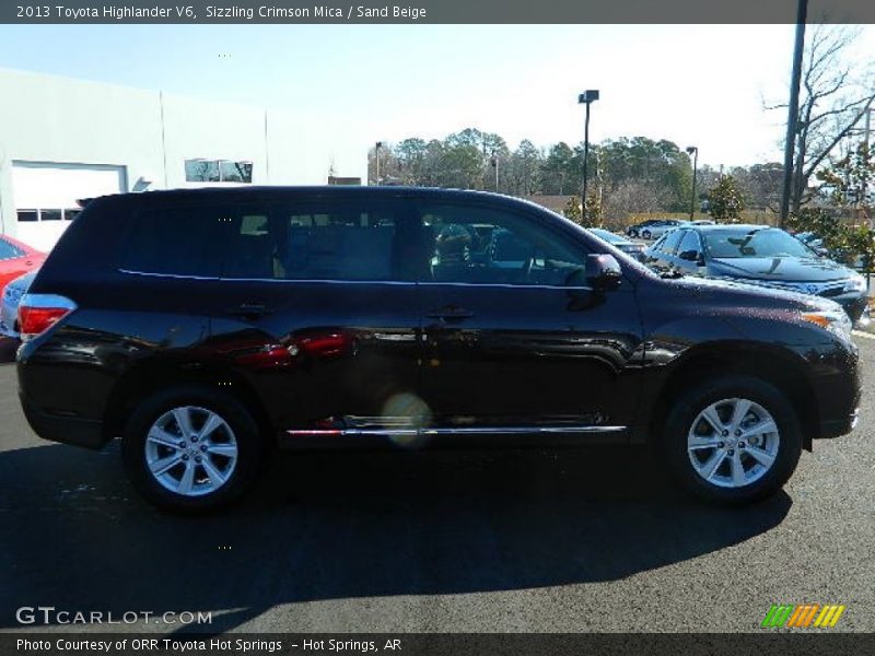 Sizzling Crimson Mica / Sand Beige 2013 Toyota Highlander V6