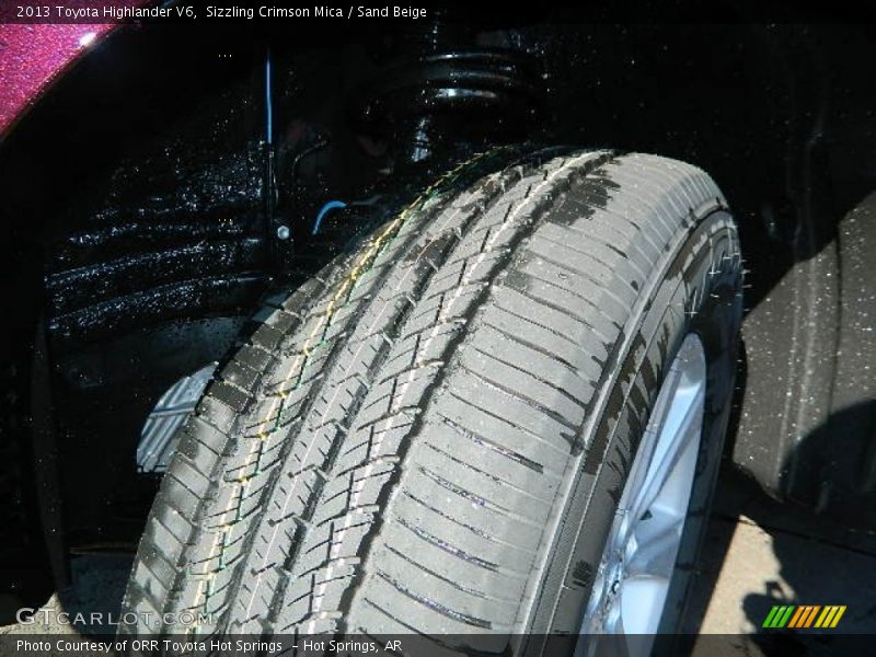 Sizzling Crimson Mica / Sand Beige 2013 Toyota Highlander V6