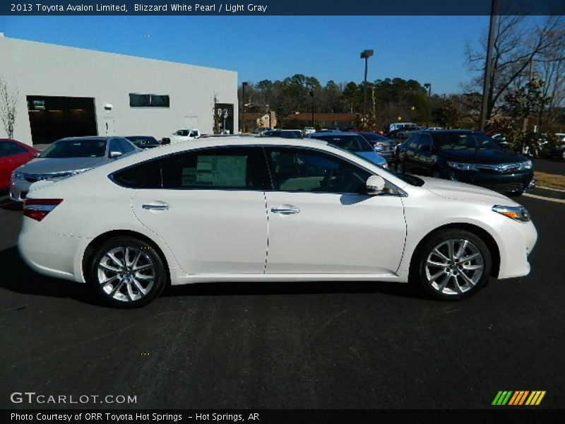 Blizzard White Pearl / Light Gray 2013 Toyota Avalon Limited