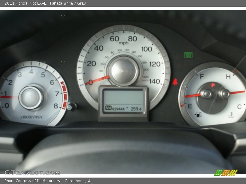Taffeta White / Gray 2011 Honda Pilot EX-L