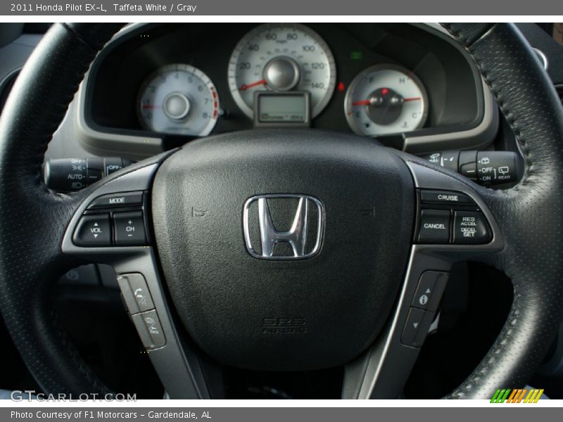 Taffeta White / Gray 2011 Honda Pilot EX-L