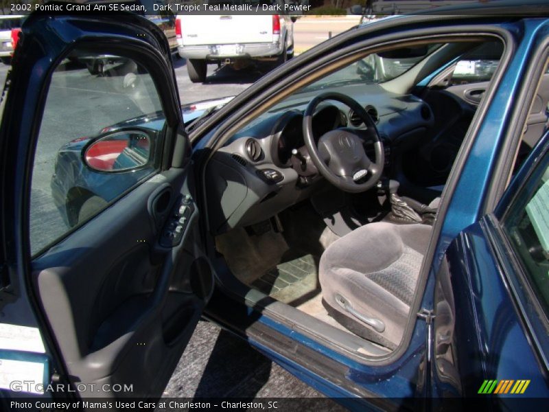 Dark Tropic Teal Metallic / Dark Pewter 2002 Pontiac Grand Am SE Sedan