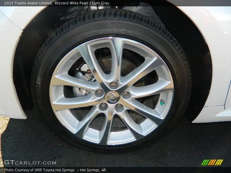 Blizzard White Pearl / Light Gray 2013 Toyota Avalon Limited