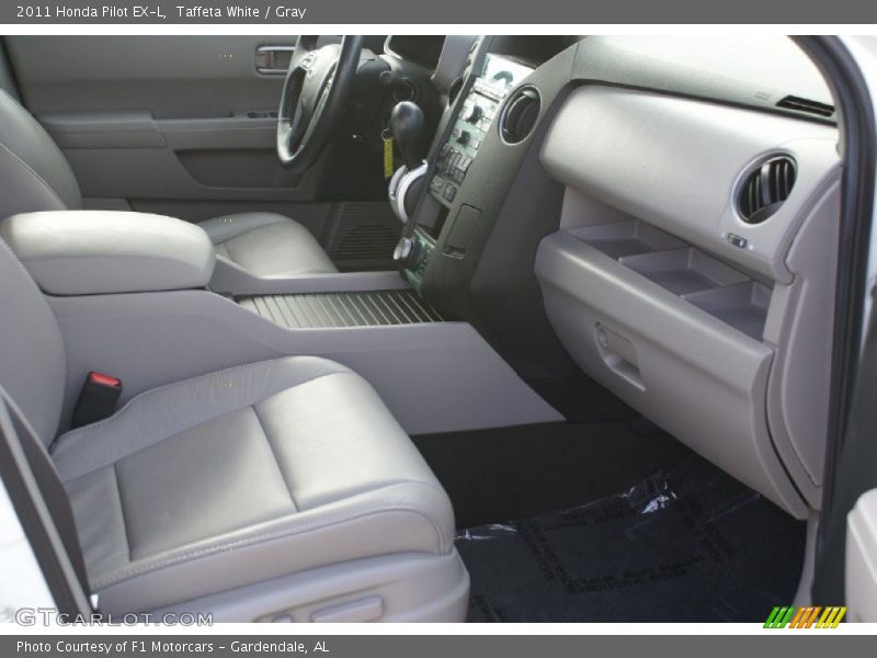 Taffeta White / Gray 2011 Honda Pilot EX-L