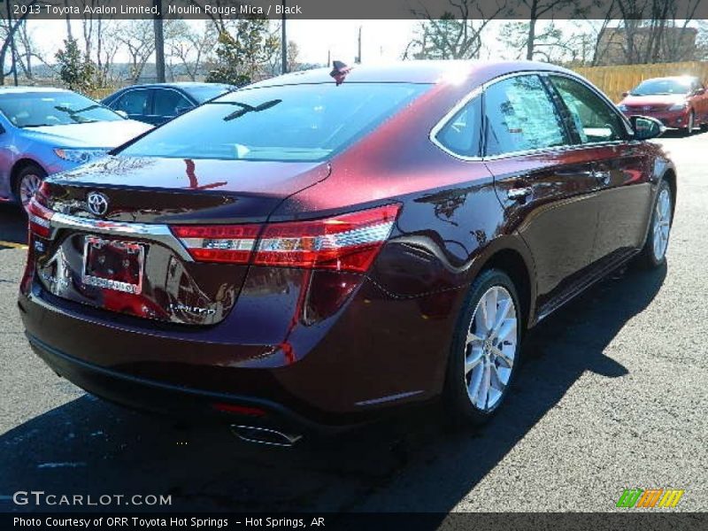 Moulin Rouge Mica / Black 2013 Toyota Avalon Limited