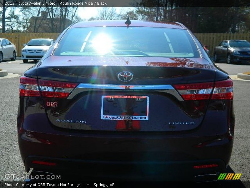 Moulin Rouge Mica / Black 2013 Toyota Avalon Limited