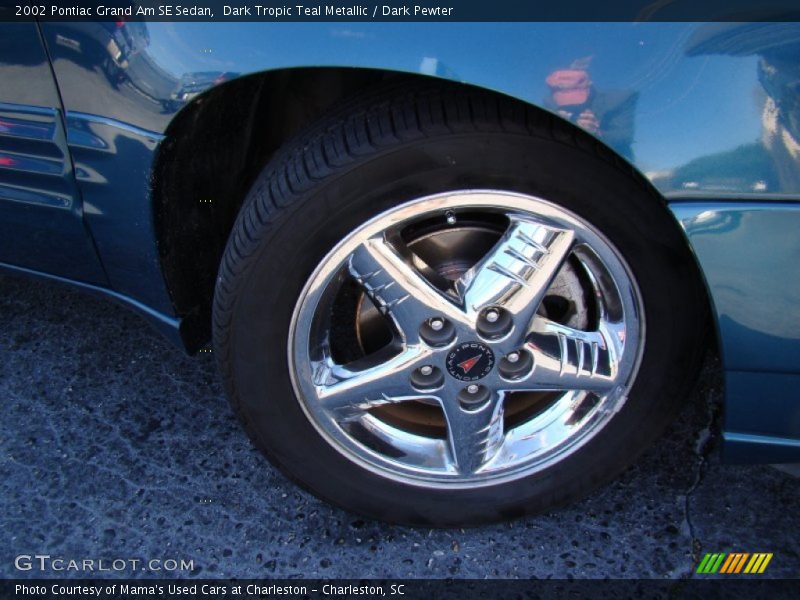 Dark Tropic Teal Metallic / Dark Pewter 2002 Pontiac Grand Am SE Sedan