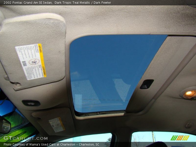 Dark Tropic Teal Metallic / Dark Pewter 2002 Pontiac Grand Am SE Sedan