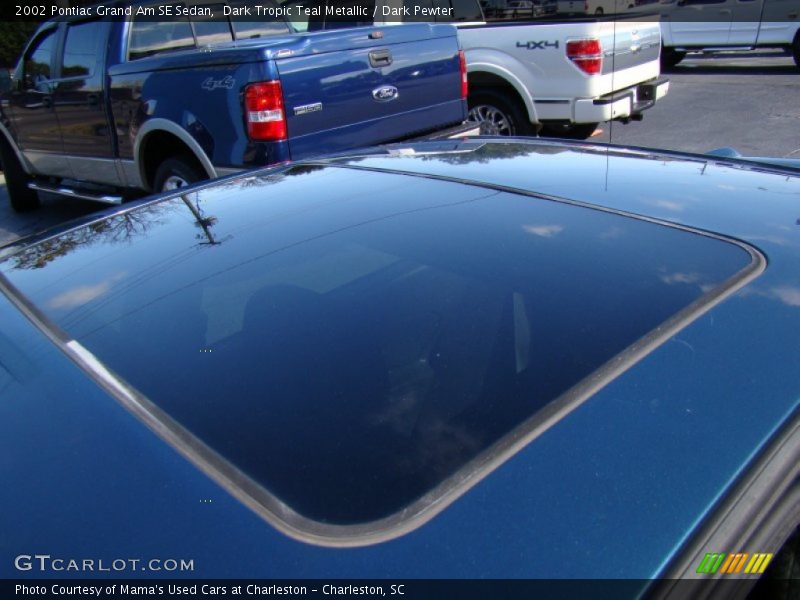 Dark Tropic Teal Metallic / Dark Pewter 2002 Pontiac Grand Am SE Sedan