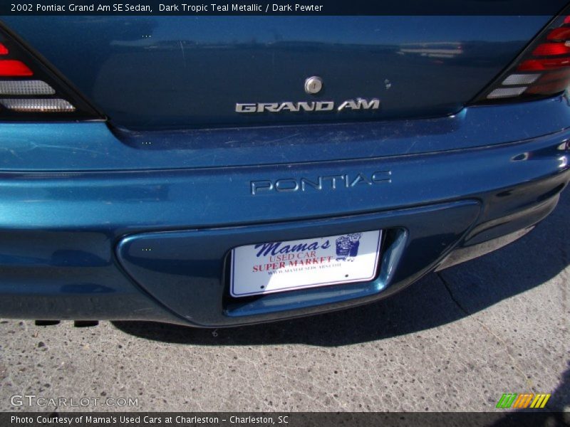 Dark Tropic Teal Metallic / Dark Pewter 2002 Pontiac Grand Am SE Sedan