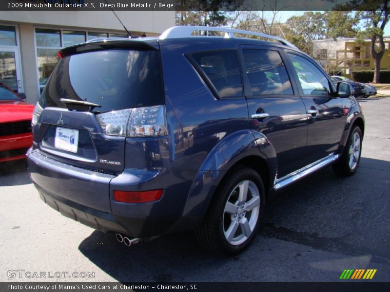 Deep Blue Metallic / Beige 2009 Mitsubishi Outlander XLS