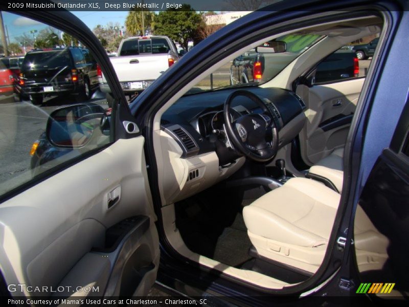 Deep Blue Metallic / Beige 2009 Mitsubishi Outlander XLS