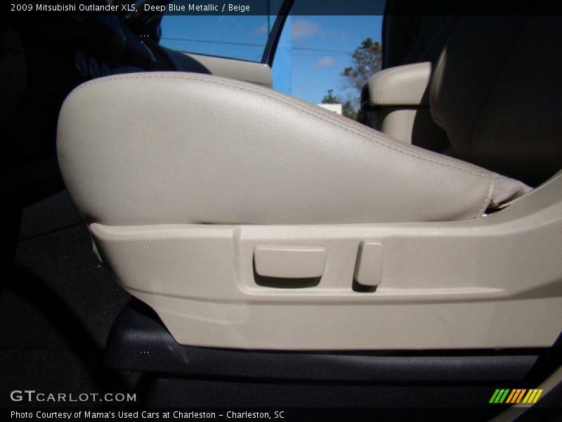 Deep Blue Metallic / Beige 2009 Mitsubishi Outlander XLS