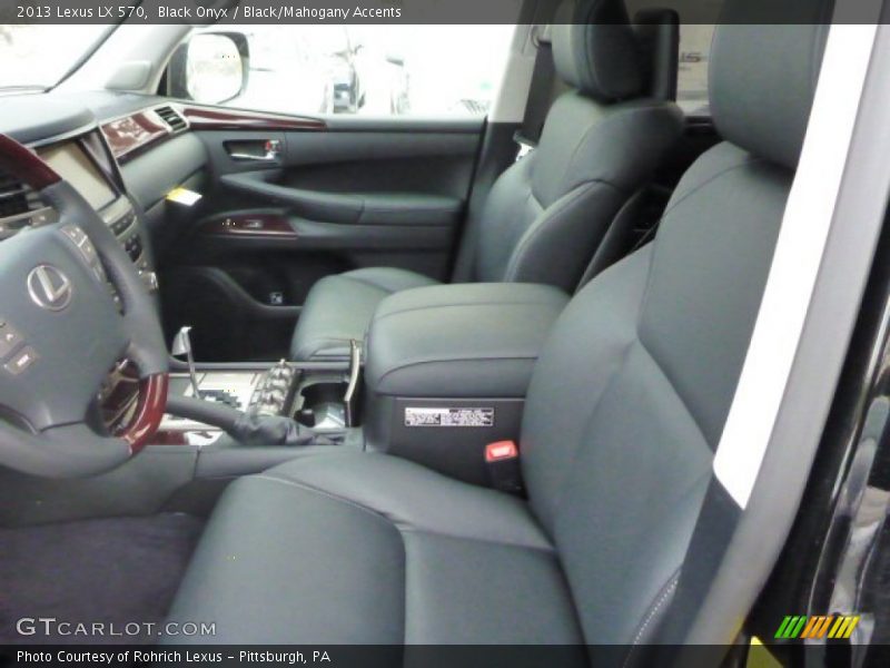  2013 LX 570 Black/Mahogany Accents Interior