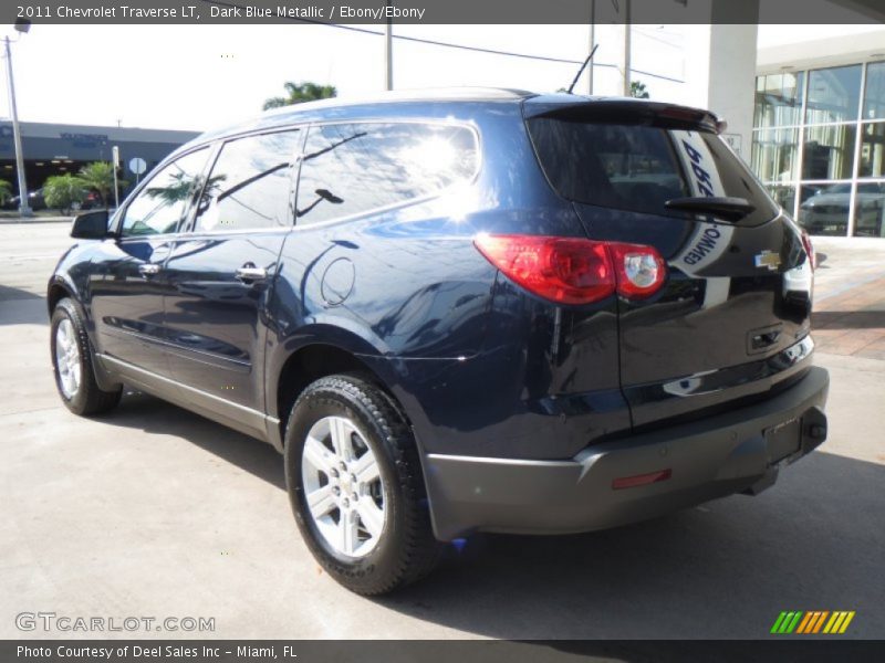 Dark Blue Metallic / Ebony/Ebony 2011 Chevrolet Traverse LT