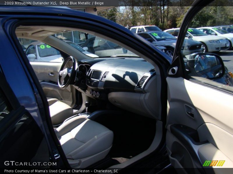 Deep Blue Metallic / Beige 2009 Mitsubishi Outlander XLS