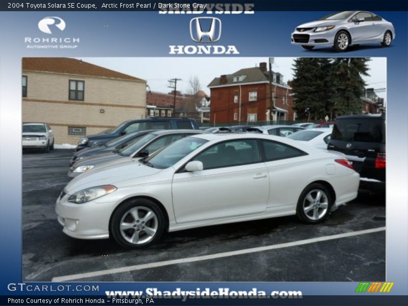 Arctic Frost Pearl / Dark Stone Gray 2004 Toyota Solara SE Coupe