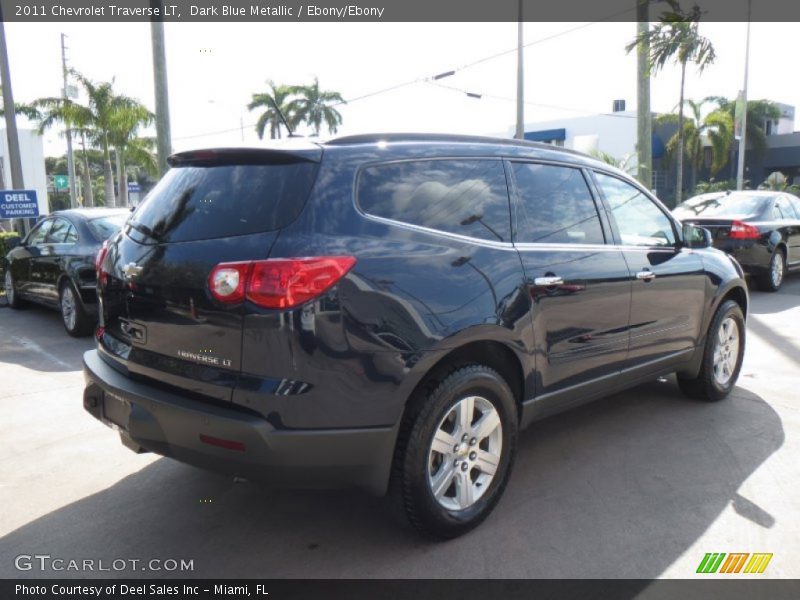Dark Blue Metallic / Ebony/Ebony 2011 Chevrolet Traverse LT