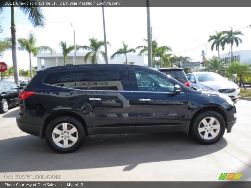 Dark Blue Metallic / Ebony/Ebony 2011 Chevrolet Traverse LT